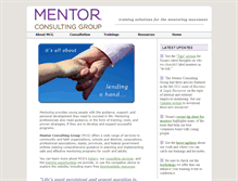 Tablet Screenshot of mentorconsultinggroup.com